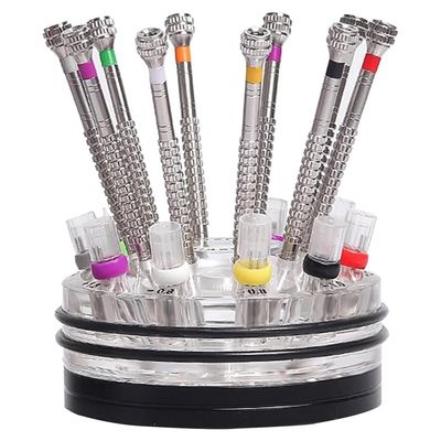10Pcs Optical Eyeglass Repair Tool Kit Micro Precision Glasses Repair Kit Support Rotation Anti-Slip Handle Design for Eyeglasses Repair Watch Mobile Phone Ele