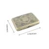 Anneome Flipping Cover Retro Storage Case Portable Stainless Steel Holder for and Compressive Design for Boyfriends view 2