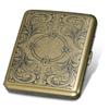 Anneome Flipping Cover Retro Storage Case Portable Stainless Steel Holder for and Compressive Design for Boyfriends view 3
