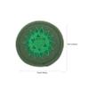 JOINPAYA Buddhist Ritual Implement Rounded Cushion Mat for Sound Bowl Meditation Handmade Design for Studios Practical and Portable Sound Healing Prop view 2