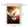 STVNKML 8-Pack Dove Sun Art Drawstring Gift Bags Cotton Linen Party Favors Bags for Decorated Event Favors view 2