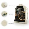 STVNKML 8-Pack Bike Drawstring Gift Bags Cotton Linen Party Favors Bags for Decorated Event Favors view 3