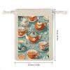 STVNKML 8-Pack Teapot And Mug Drawstring Gift Bags Cotton Linen Party Favors Bags for Decorated Event Favors view 2