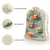 STVNKML 8-Pack Teapot And Mug Drawstring Gift Bags Cotton Linen Party Favors Bags for Decorated Event Favors view 3