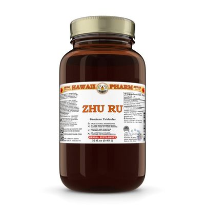 Zhu Ru (Bambusa Tuldoides) Dry Shavings Tincture, All Natural, Vegan, Pure Liquid Extract - 32 fl.oz