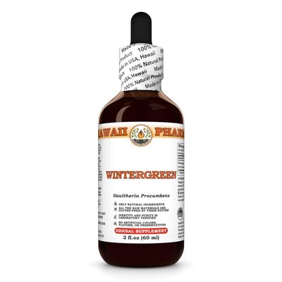 Wintergreen (Gaultheria Procumbens) Dry Leaf Tincture, All Natural, Vegan, Pure Liquid Extract - 2 fl.oz