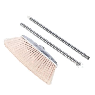 GOOHOCHY Stainless Steel Broom Long Handle Convenient Household Cleaning Tool for Efficient Trash Removal Home Kitchen and Office Space-Saving Design Lightweight and Easy to Use