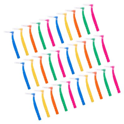 VICASKY Interdental Brush Set 30pcs Gum Interdental Brushes Toothbrush for Braces and Dentures Portable Cleaning Toothbrush
