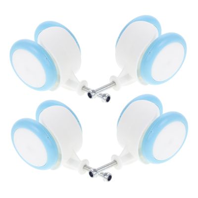 Toddmomy 4pcs Walker Wheels Replacement Parts Plastic and Rubber for Boy Girl Fit Safe