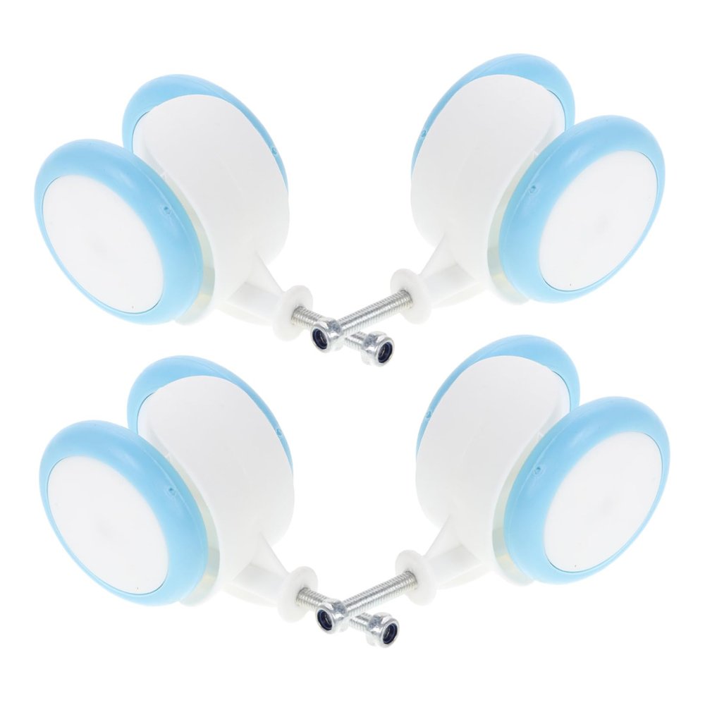 Toddmomy 4pcs Walker Wheels Replacement Parts Plastic and Rubber for Boy Girl Fit Safe