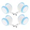 Toddmomy 4pcs Walker Wheels Replacement Parts Plastic and Rubber for Boy Girl Fit Safe view 1