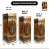 Fakhrwood Handicrafts Hand-Carved Wooden Cremation Urn for Human Ashes Premium Rosewood Tree of Life Design Durable & Elegant Funeral Urn for Adults Large (250 Cu/in) view 2