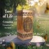 Fakhrwood Handicrafts Hand-Carved Wooden Cremation Urn for Human Ashes Premium Rosewood Tree of Life Design Durable & Elegant Funeral Urn for Adults Large (250 Cu/in) view 3