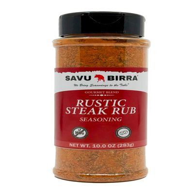 Savu Birra Rustic Steak Rub Seasoning (10.0 Ounce Bottle)