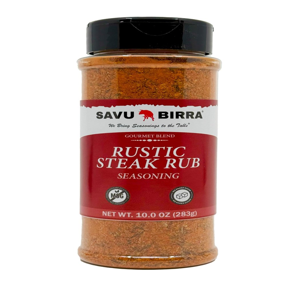 Savu Birra Rustic Steak Rub Seasoning (10.0 Ounce Bottle)