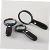 Ipetboom 3times Magnifying Glass with Led Lights Handheld Illuminated Magnifier for Seniors Jewelry Repair Reading and Hobbies Non-Slip Grip Diameter Design view 3