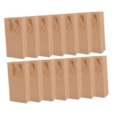 Beaupretty 25pcs Kraft Paper Wine Bags for Red Wine Bottles and Stylish for Parties and Special Occasions