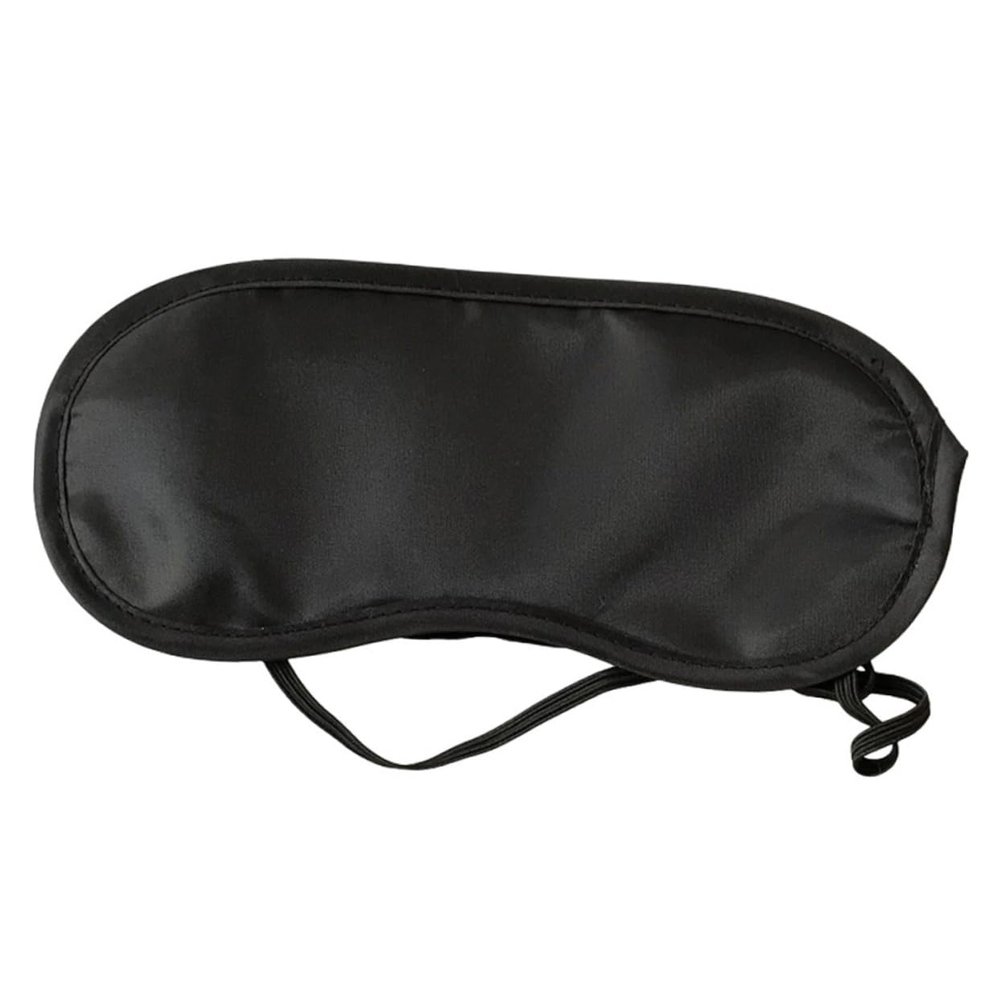 Disposable Eye Mask 20Pcs Polyester Black Travel Blindfold for Airplane