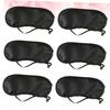 Disposable Eye Mask 20Pcs Polyester Black Travel Blindfold for Airplane view 3