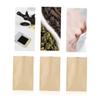 OHPHCALL 50pcs Self-standing Kraft Paper Sealed Bags Zipper Food Grade Reusable Pouch Bag view 3