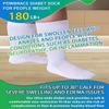 Powbrace 4 Pairs Wide Diabetic Socks for Men Women Plus Size, White view 2