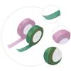 KALLORY 2rolls Glitter Ribbon Soft Silky Decorative Ribbons for Crafting Wrapping Cake Decoration and Festival Celebrations Yards Total view 3