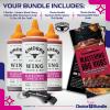 Kinders Black Cherry Chipotle BBQ Wing Sauce & Dip 3 Pk (46.5 oz) Great to Dip Toss Glaze & More + Barbecue Masters & Bottle Opener (5 Items)! view 2