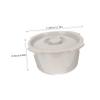EXAOMBLE Chamber Pot Lid for Elder Portable Spittoon Lid for Pregnant Women Boys and Girls Adults Toilet Chair for Home and Travel view 2