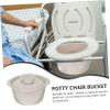 EXAOMBLE Chamber Pot Lid for Elder Portable Spittoon Lid for Pregnant Women Boys and Girls Adults Toilet Chair for Home and Travel view 3