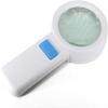 10 LED Lights Double-Glazed Lens HD Magnifying glasss68MM8 Times Handheld Reading Magnifier, White + Blue view 1