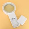 10 LED Lights Double-Glazed Lens HD Magnifying glasss68MM8 Times Handheld Reading Magnifier, White + Blue view 3