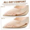 Healvian 2pairs Slip Palm Pad Foot Pads for Shoes Non-Slip Heel Inserts Comfortable Cushioning Reusable Ball of Foot view 3