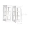 IMIKEYA 2pcs Wall Hair Tool Organizer Hair Dryer Curler Holder White Bathroom Wall Mount view 2