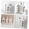 IMIKEYA 2pcs Wall Hair Tool Organizer Hair Dryer Curler Holder White Bathroom Wall Mount view 4