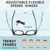 BLOEXCLU 6 Pack Reading Glasses for Women Men Blue Light Blocking Spring Hinge Computer Readers, Anti Eyestrain/Glare (6 Mixed C8, 1.5, Diopters) view 3