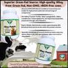 AlchePharma Premium Whey Blend - Grass-Fed Whey Protein Concentrate & Isolate Powder, Naturally Sweetened (32 Ounce, Natural Vanilla) view 2