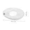 Happyyami Soft Corduroy Toilet Seat Cushion Reusable and Washable Bathroom Mat for Comfort and Warmth Fits All Standard Toilets Elegant Design for Home Decor view 2