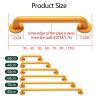 Anti-Slip Shower Grab Bar, Wall-Mounted Bathroom Safety Handrail for Bathtub Toilet, Nylon + Stainless Steel(40Cm/16In) view 3