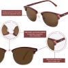 OPTOFENDY Progressive Reading Sunglasses for Women Men No Line Multifocus Sun Readers Outdoor Reading Sunglasses TBrown 2.5x view 3