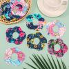 25pcs Adhesive Over Patches for Dexcom G7, Waterproof Breathable Fabric Flower Overpatch Covers with Hole for CGM Tape Protection, Floral Shape Sensor Stickers Compatible with Dexcom G7 Accessories view 3