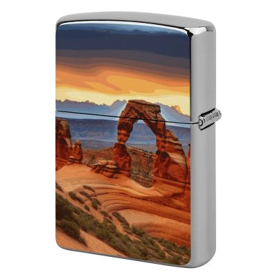 Arches National Park Lighter Case, Personalized Metal Lighter Sleeve, Double-Sided Lighters Cover for Standard Lighters, Stylish & Unique Idea
