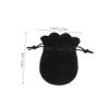 BUGUUYO 10pcs Jewelry Bags Drawstring Compact Velvet Pouches Small Jewelry Trinket Bags for Gifts Parties Festivals Easy to Store and Carry view 2