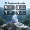 FLOWTUNE Sound Machine White Noise Machine for Baby Adults, 18 Non-looping Sounds, Timer, Memory Function, Portable Sleep Sound Therapy Gift (Purple) view 2