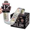 TOYEISHI Money Gift Box, 12th Birthday Decorations For Girls, Birthday Gift For 12 Year Old Girl with 100Pcs Transparent Bags - Black & Rose Gold view 1