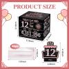 TOYEISHI Money Gift Box, 12th Birthday Decorations For Girls, Birthday Gift For 12 Year Old Girl with 100Pcs Transparent Bags - Black & Rose Gold view 2