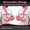 supregear Arm Sling Shoulder Immobilizer, Rotator Cuff Support Brace, Lightweight Comfortable Sling for Shoulder Injury, Broken, Dislocated, Fracture, Strain, Left Right, Men Women, Pink view 4
