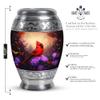 YATHABHISA Urn Cardinal Keepsake, Urns for Human Ash, Cremated with Decorative for Adult, Funeral Ash Container (10 Inch Urn & 3 Inch Mini Keepsake) view 2