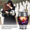 YATHABHISA Urn Cardinal Keepsake, Urns for Human Ash, Cremated with Decorative for Adult, Funeral Ash Container (10 Inch Urn & 3 Inch Mini Keepsake) view 3