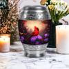 YATHABHISA Urn Cardinal Keepsake, Urns for Human Ash, Cremated with Decorative for Adult, Funeral Ash Container (10 Inch Urn & 3 Inch Mini Keepsake) view 4