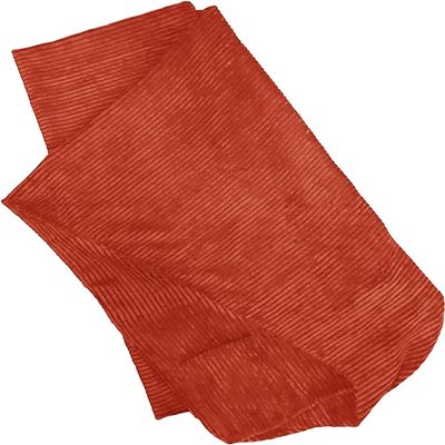 WOWMAX 100% Cotton Corduroy Wedge Pillow Covers Cases for Our Reading Pillows Large Bolster Headboard Backrest Wedge Pillow Cover Rusty Orange Queen Size
